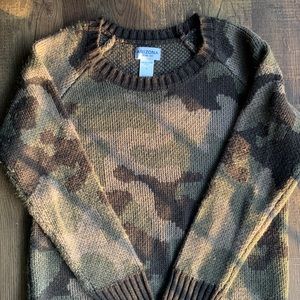 Brown Camo Sweater